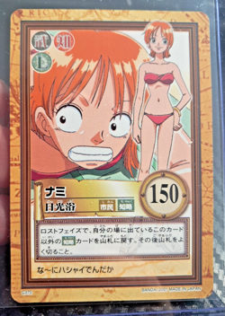 BANDAI One Piece Hyper Battle NAMI SCARCE C370 EARLY CARD VINTAGE LUFFY CREW - Image 1