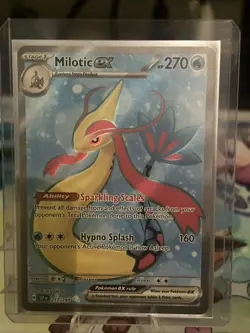 Pokemon TCG Milotic EX 2024 SV08 Surging Sparks Ultra Rare Holo Card #217/191 - Image 1