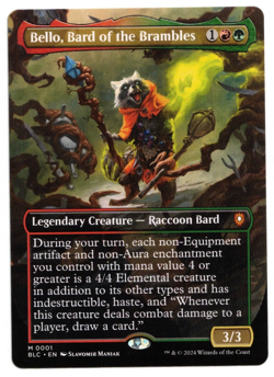 Magic MTG Card: Bello, Bard of the Brambles #0001 Borderless BLC Mythic! NM - Image 1