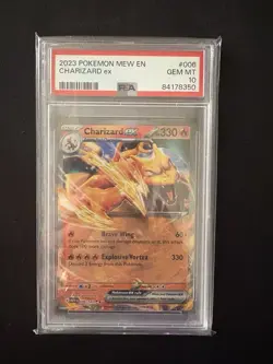 PSA 10 Charizard ex 006/165 Sv: Scarlet & Violet 151 Holo Pokemon Card Gem Mint - Image 1