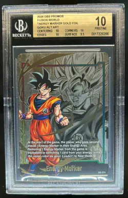2024 Dragon Ball Super Card Fusion World Goku Gold Alt Art #01 BGS 10 PRISTINE - Image 1