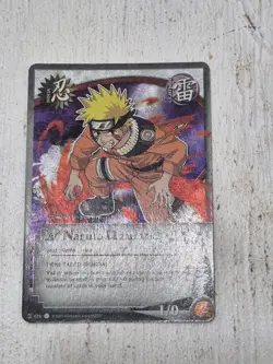 Naruto Collectible Card Game Foil Naruto Uzumaki 025 CCG TCG 2002 Holo VTG - Image 1