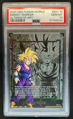 2024 Bandai Dragon Ball Super Card Energy Maker Alt Art #E01-10 PSA 10 - Image 1