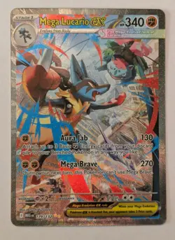 Pokemon Card Mega Lucario EX 179/132 Mega Evolution SIR - Image 1