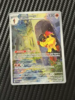 Armarouge 203/198 Pokemon Scarlet & Violet Illustration Rare Near Mint Card NM - Image 1