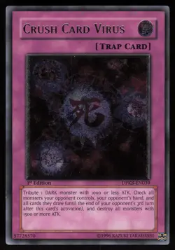 Crush Card Virus DPKB-EN039 1st Edition EURO Ultimate Rare Yu-Gi-Oh - Image 1