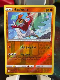 POKEMON HAWLUCHA 70/131 UNCOMMON REVERSE HOLOFOIL FORBIDDEN LIGHT NM CARD - Image 1