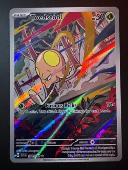 Pokemon Card - Toedscool Scarlet & Violet Base Set 201/198 Illustration Rare - Image 1