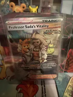 Professor Sada's Vitality Trainer Pokemon TCG Paradox Rift Full Art Card 256/182 - Image 1