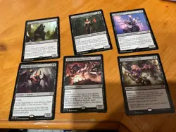 6x MTG Commander rares, mythic, and foils Mixed lot MN to good condition - Image 1