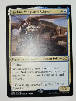 MTG Harbin, Vanguard Aviator The Brothers' War 212/267 Regular Rare - Image 2
