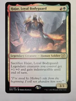 MTG Hajar, Loyal Bodyguard The Brothers' War 211/287 Regular Rare - Image 2
