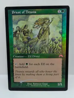 Priest of Titania - Modern Horizons 3 - Retro -Creature - Uncommon - Foil - 428 - Image 1