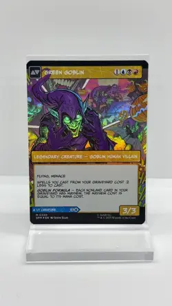 MTG Marvel Spider-Man “Norman Osborne/Green Goblin” M 0220 Borderless Foil NM - Image 1