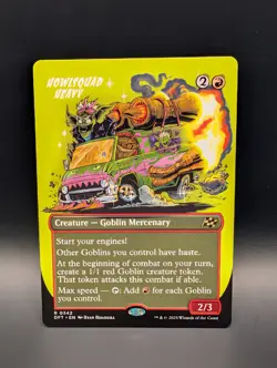 MTG - Howlsquad Heavy - BORDERLESS - Creature Goblin Mercenary - DFT #342 - Rare - Image 1