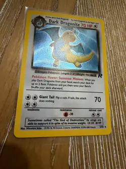 Pokemon Team Rocket Dark Dragonite Holo #5/82 NM - Image 3