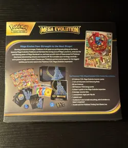 Brand New SEALED Pokemon TCG Mega Evolution Elite Trainer Box Lucario Cover - Image 2
