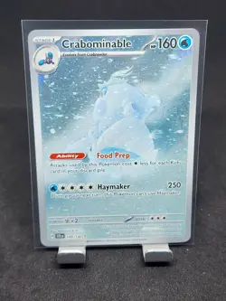 Crabominable 149/142 Pokemon Sv07: Stellar Crown Holo Illustration Rare stamped - Image 1