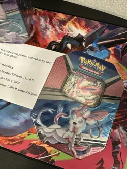 Lot of 2 Pokemon V Heroes Tin, Sylveon V & Espeon V, New, Sealed - Image 3
