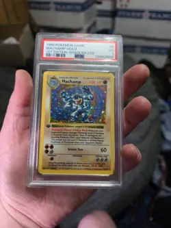 Machamp Pokemon card, PSA 3, 1st Edition, Shadowless, 8/102 - Image 3