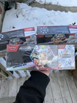 Sams Club Pokemon Prismatic Evolutions Surprise Boxes & Booster Bundle Lot of 3 - Image 2