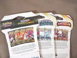 3 Sleeved Booster Packs Pokemon Sword & Shield -L. Origin S. Tempest D. Ablaze - Image 4