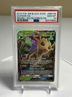 2018 Pokemon Black Star Promo - Leafeon GX #SM146 - PSA 10 GEM MINT - Image 1
