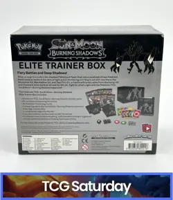 POKEMON TCG SUN & MOON BURNING SHADOWS SEALED ELITE TRAINER BOX ETB - Image 2