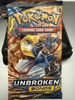 New Pokemon Sun And Moon Unbroken Bonds Booster Pack Factory Sealed - Image 1
