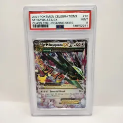 Pokemon M Rayquaza EX 76/108 Celebrations Classic Collection PSA 9 Mint - Image 1