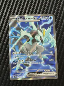 Pokemon TCG Black Kyurem EX 218/191 SV08 Surging Sparks Ultra Rare Holo - Image 1