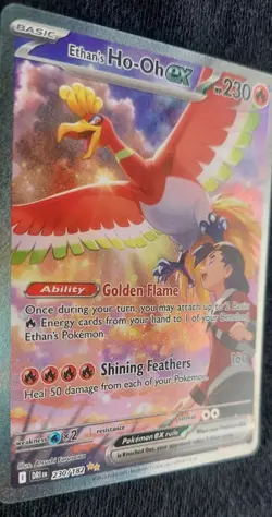 Pokemon Ethan's Ho-Oh ex Special Illustration Rare Holo 230/182 - Image 3