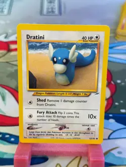 Pokemon Tcg Dratini #63 Pokemon Neo Destiny LP - Image 1