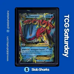 2015 POKEMON BLACK STAR PROMO #XY87 MEGA SWAMPERT EX - Image 1
