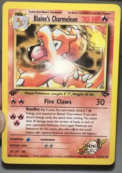Pokemon Blaine's Charmeleon Gym Challenge 31/132 Uncommon 1st Edition NM - Image 5