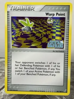 Pokemon - Warp Point 84/100 - Reverse Holo EX Crystal Guardians NM - Image 1