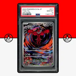 Pokemon PSA 10 Yveltal 071/062 AR sv3a Raging Surf Japanese - Image 1