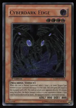 Cyberdark Edge CDIP-EN002 EURO 1st Edition Ultimate Rare Yu-Gi-Oh - Image 1
