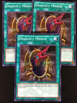 Yugioh Dragon's Mirror PEVO-EN039 1st Super x3 (NM) - Image 1