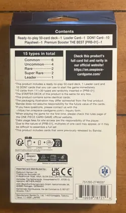 One Piece TCG Black Smoker Starter Deck (ST-19) Brand New Sealed With PRB01 Pack - Image 3