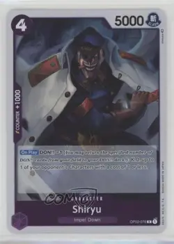 2022 One Piece Card Game: Paramount War OP02 R Shiryu #OP02-076 - Image 1