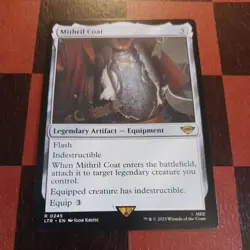 Mtg Mithril Coat NM/M #245 LTR Regular Equipment Artifact Card Rare - Image 2