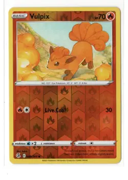 Vulpix 028/264 - Reverse Holo Card - Pokemon TCG - Swsh08: Fusion Strike - NM/M - Image 1