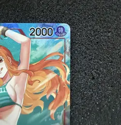 One Piece Romance Dawn Foil Rare Nami Card #OP01-016 Beta Pre Errata - Image 3