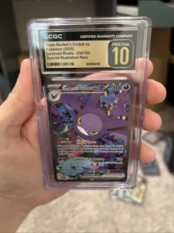 CGC Pristine 10 Team Rocket's Crobat ex 234/182 Destined Rivals Pokemon Card - Image 5