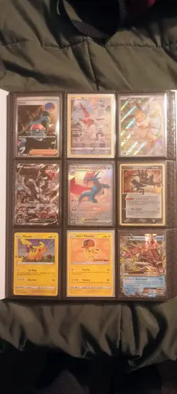 Pokemon Cards Collection Binder Pikachu, Gyarados, Eevee - Image 1