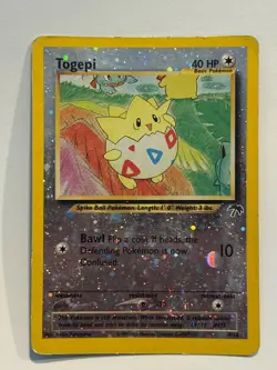 Togepi 4/18 Reverse Holo Southern Islands English Pokemon Card HP - Image 1