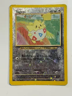 Togepi 4/18 Reverse Holo Southern Islands English Pokemon Card HP - Image 2