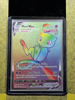 016 - Original Owner Pokemon Mew VMAX TCG Fusion Strike Secret Rare Card 268/264 - Image 3