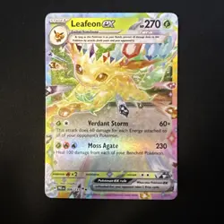 Pokemon TCG Leafeon EX 6/131 Prismatic Evolutions Double Rare Holo Card - Image 1